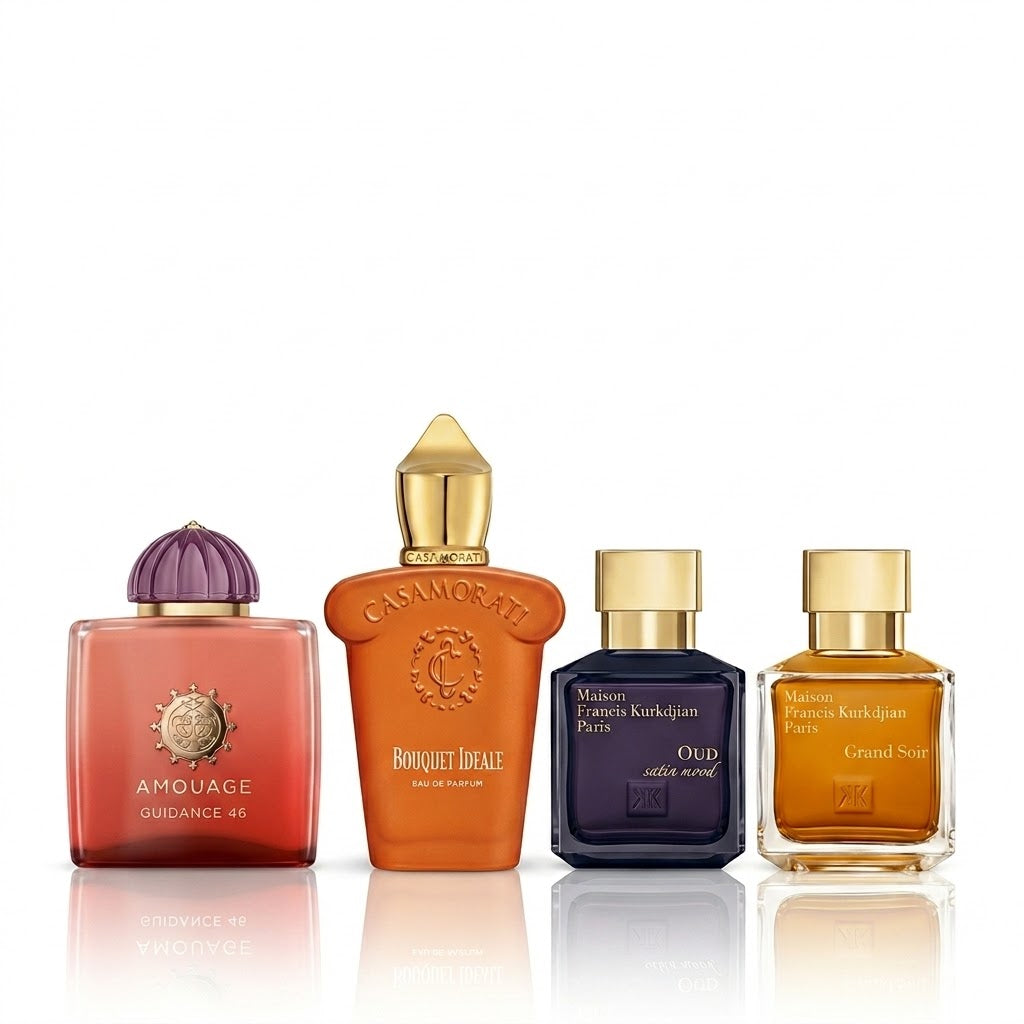 Set of 4 perfumes | Guidance 46, Bouquet Ideale, Oud Satin Mood and Grand Soir