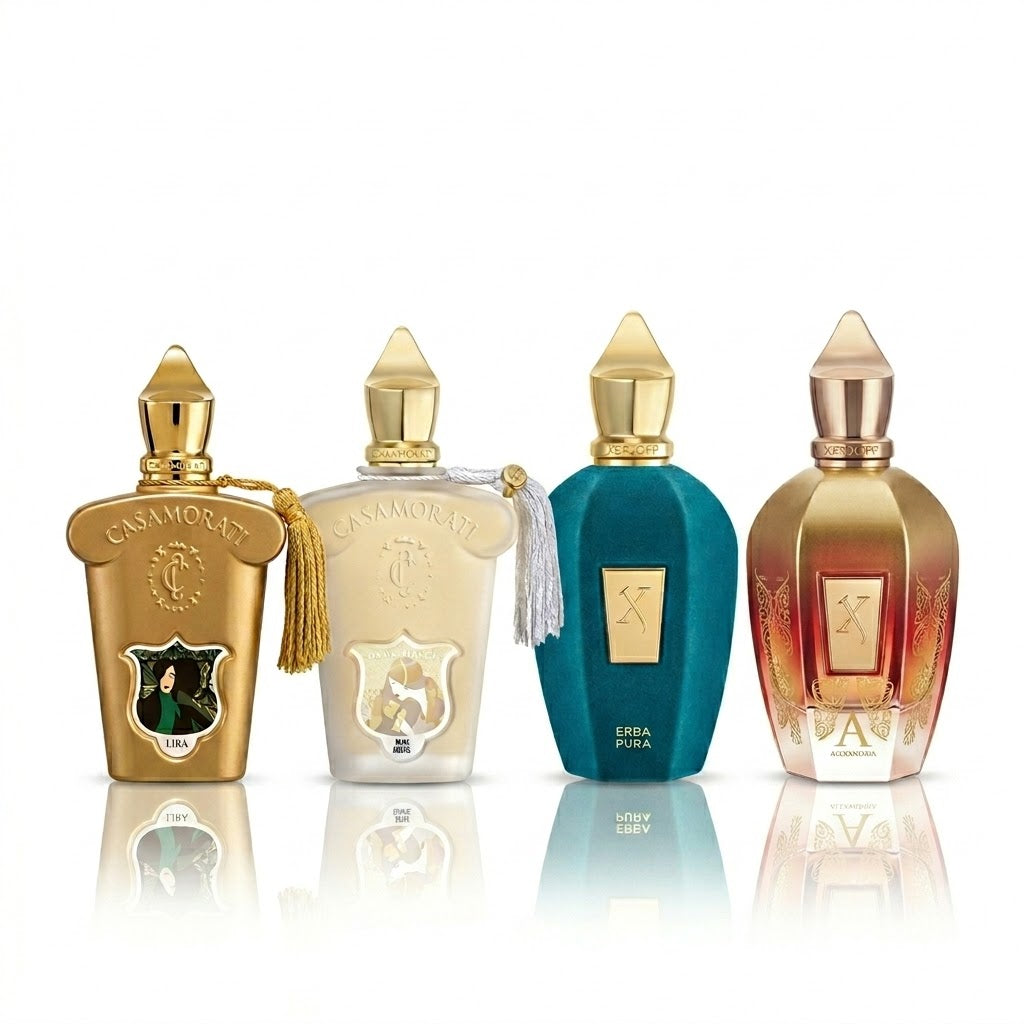 Set of 4 perfumes | Lira, Erba Pura, Dama Bianca, Alexandria II