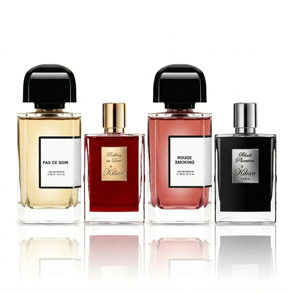 Set of 4 perfumes | Pas Ce Soir, Rolling in Love, Rouge Smoking and Black Phantom