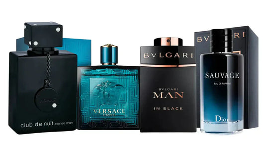 Set of 4 perfumes | Man in Black, Sauvage, Club de Nuit, Eros 100ml