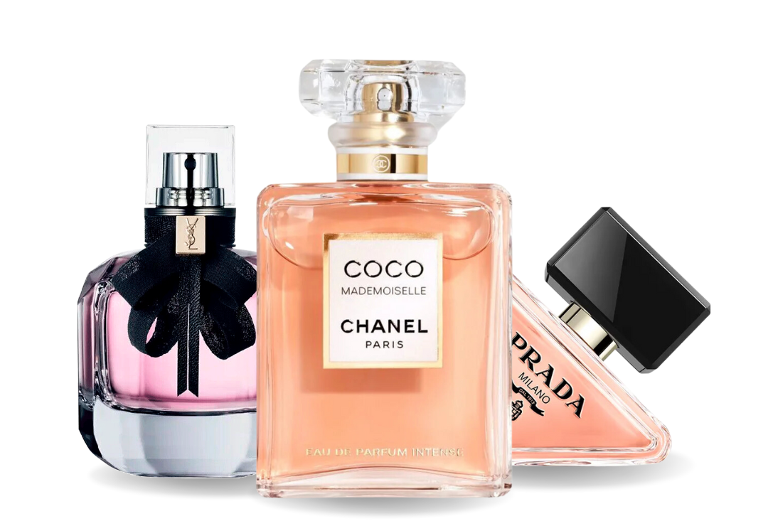 Set of 3 perfumes | Prada PARADOXE, COCO MADEMOISELLE and MON PARIS 100 ml